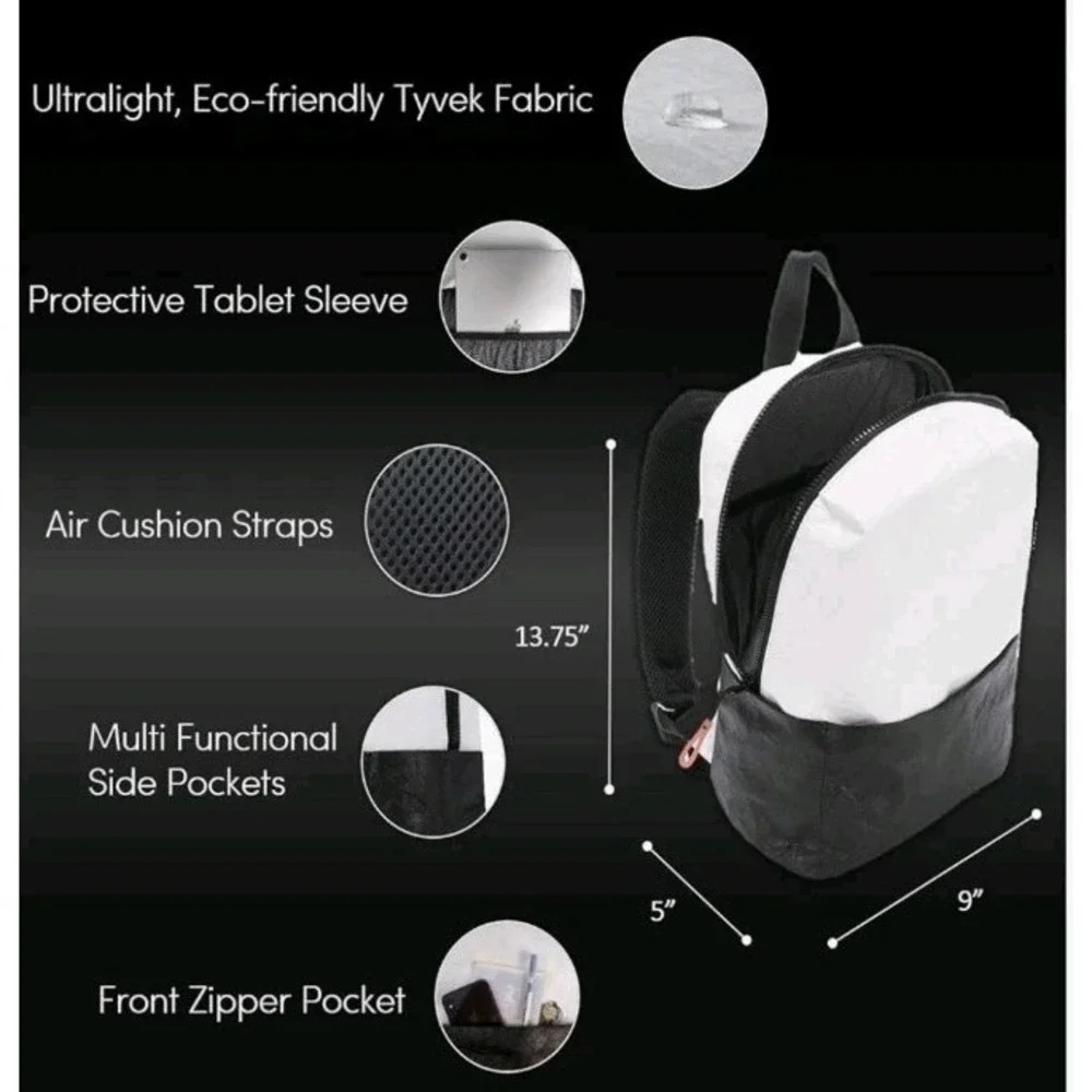 NEW Sherpani Mia TVK Ultralight White Gray Hike Outdoors Backpack‎ Casual Pack